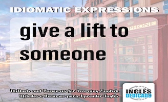 give a lift to someone